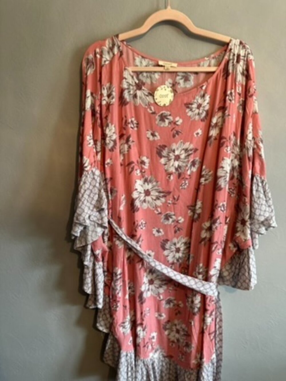 Oddi Pink Floral Boutique Dress - Size 2x/3x - NWT